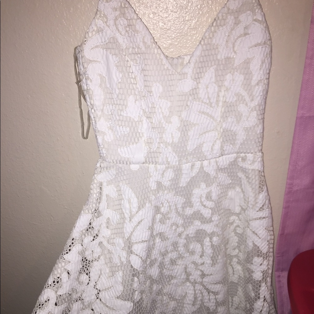 Cute Lace White Dress